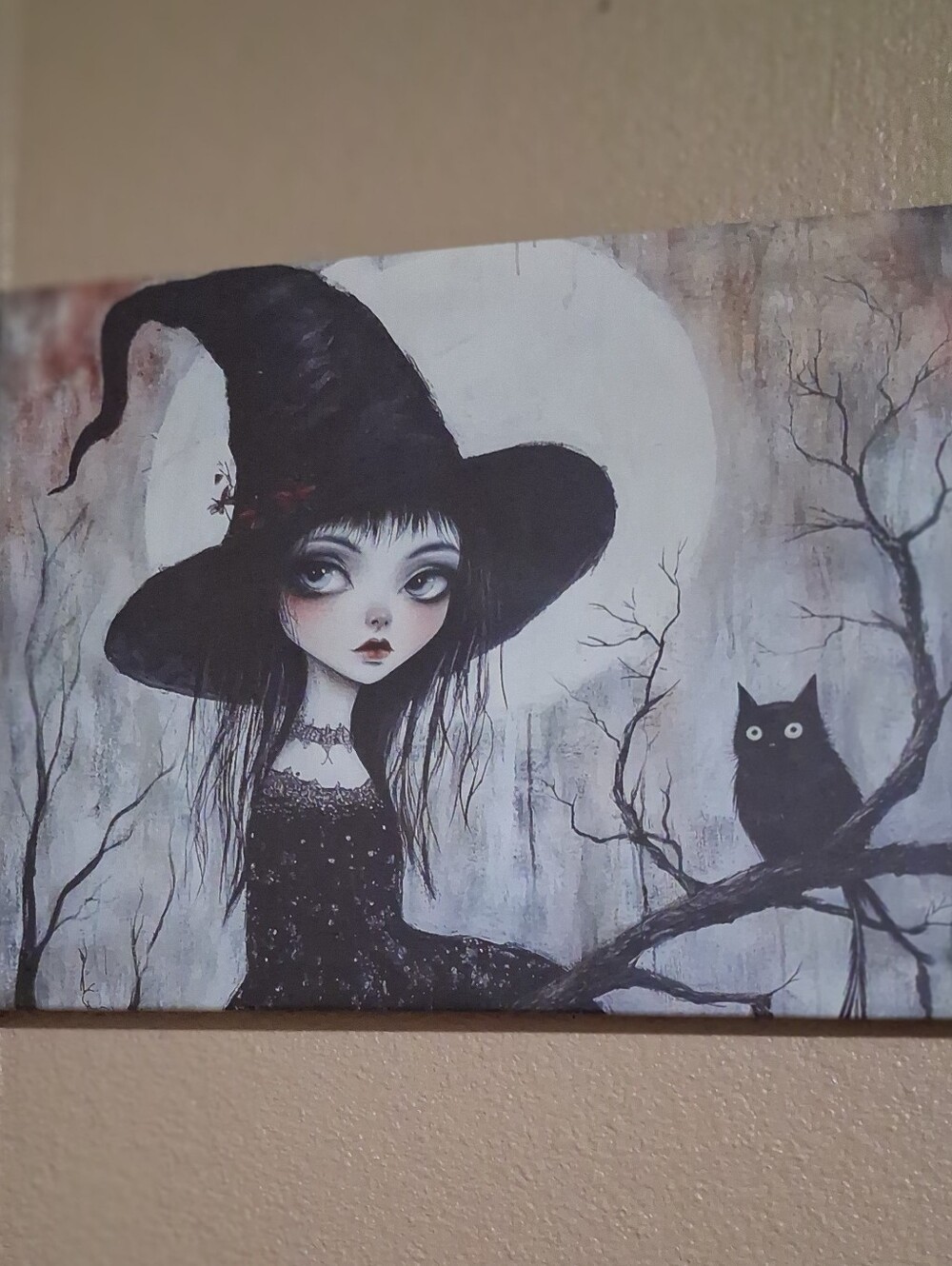 Ser Of 2 Canvas Wall Art Witches Brand New